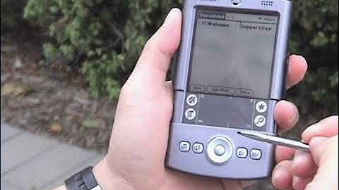 Palm Tungsten T with bluetooth Sony Ericsson T68i (Video from april 2007 hosted on palm.com)