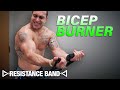 Resistance Band Bicep Workout At Home to Get Ripped!