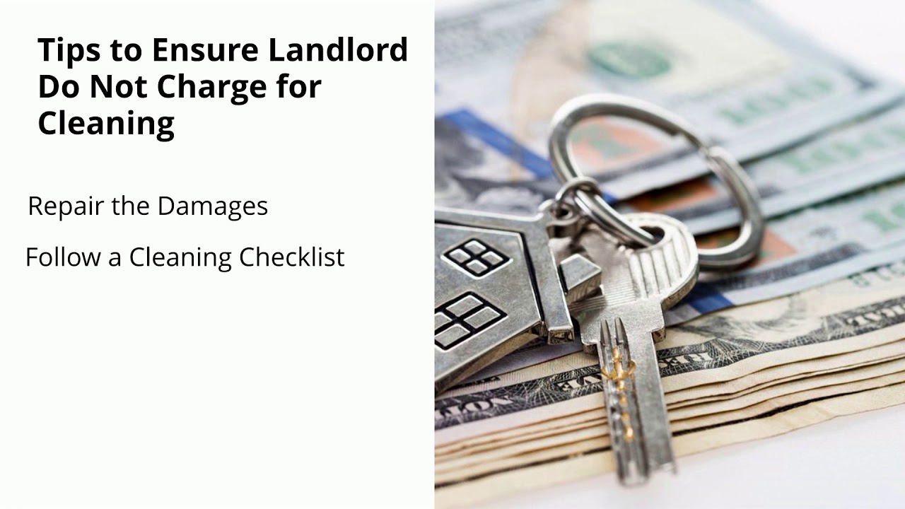 Can Landlord Charge For Cleaning From Your Deposit YouTube