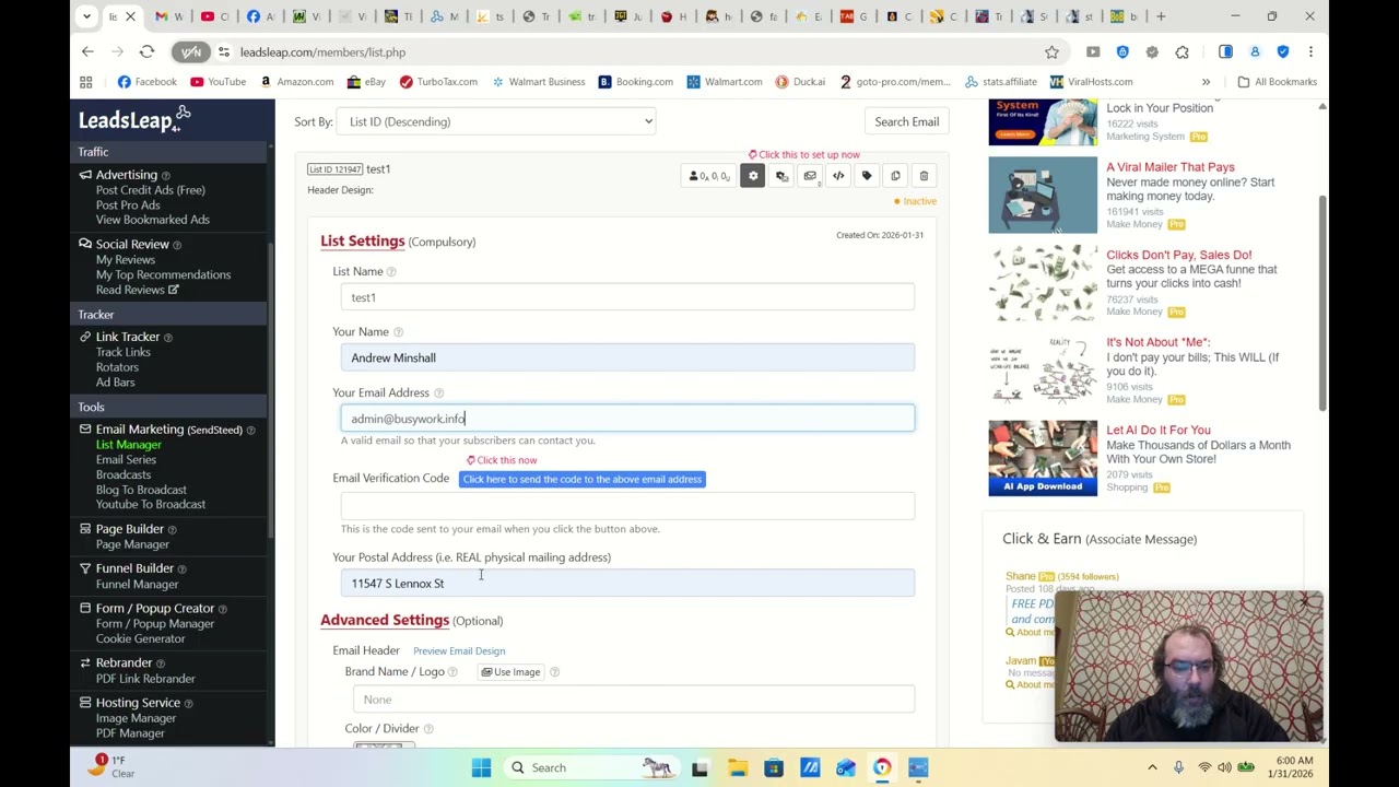 LeadsLeap Beginner Tutorial: How to Set Up Your FIRST List (Step-by-Step Guide)