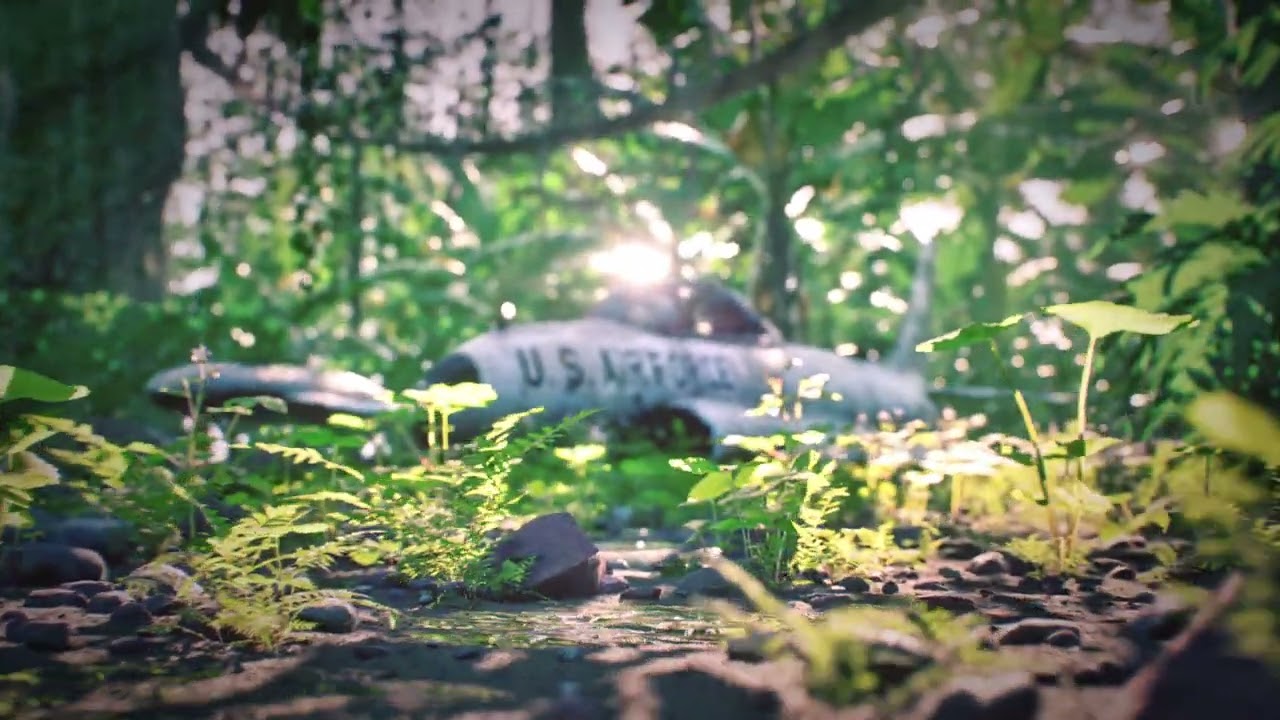 Abandoned Air Force Jet Jungle Cinematic 4K (Unreal Engine 5)