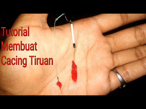Cara Membuat Cacing Tiruan ( model cacing sutra )