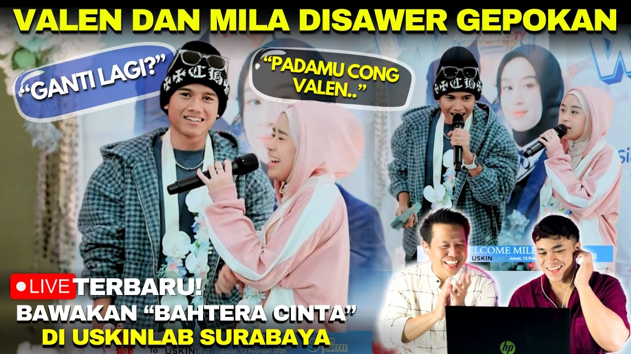Disawer Gepokan! Live Terbaru Valen dan Mila Perform di Uskinlab Surabaya Bawakan 