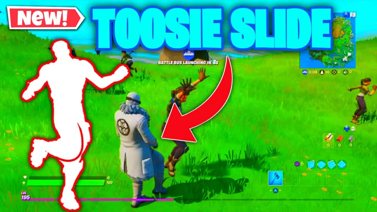 FORTNITE PLAYERS REACTION TO *NEW* TOOSIE SLIDE EMOTE