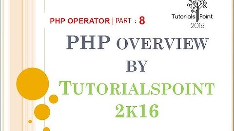 PHP Tutorial for Beginners8# What are PHP Operators (Arithmetic Operators & Comparison Operators) ?