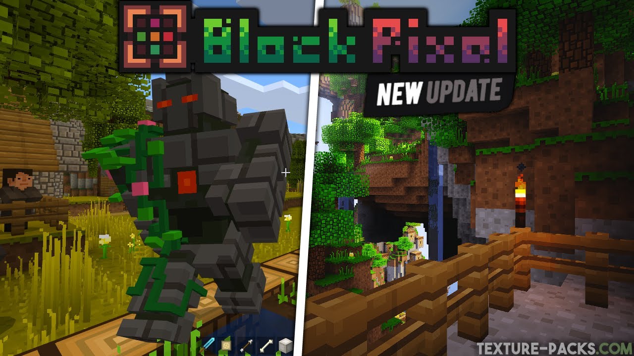 Distributie slaaf Portugees Block Pixel 1.20/1.19.4 - Minecraft Texture Pack Download - YouTube