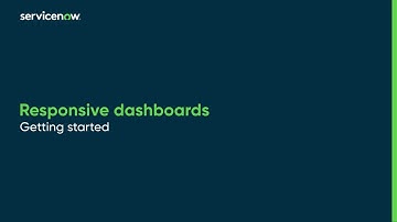 Responsive dashboards | Getting started
