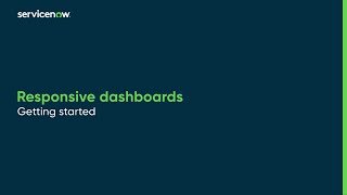 Responsive dashboards | Getting started
