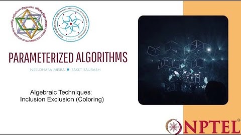 mod10lec39 - Algebraic Techniques: Inclusion Exclusion (Coloring)