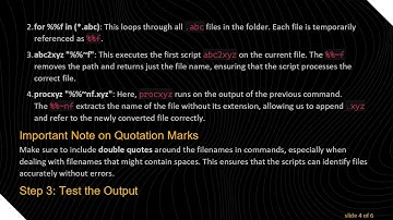 How to Create a Batch File to Run Multiple Commands on Output Files