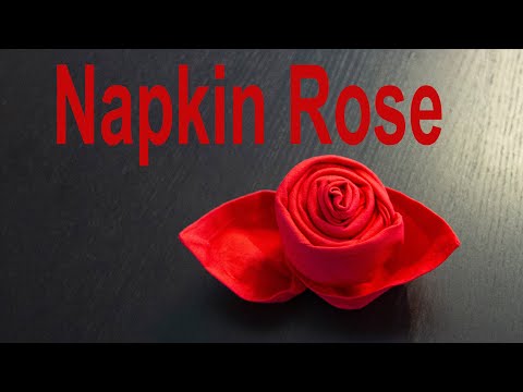 Fancy Napkin Fold Rose Tutorial