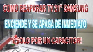 TV 21" SAMSUNG NO ENCIENDE❌