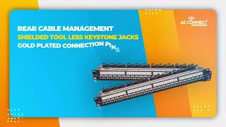 24-Port Cat6A Patch Panel High Performing Patch Panels