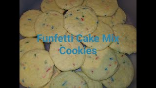 Funfetti Cake Mix Cookies!