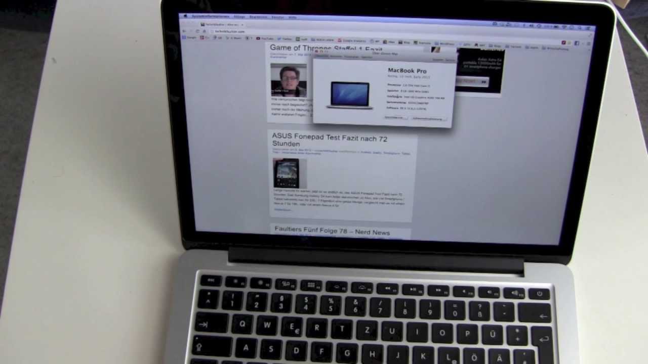 Apple Macbook Pro 13 Zoll Retina Review Youtube