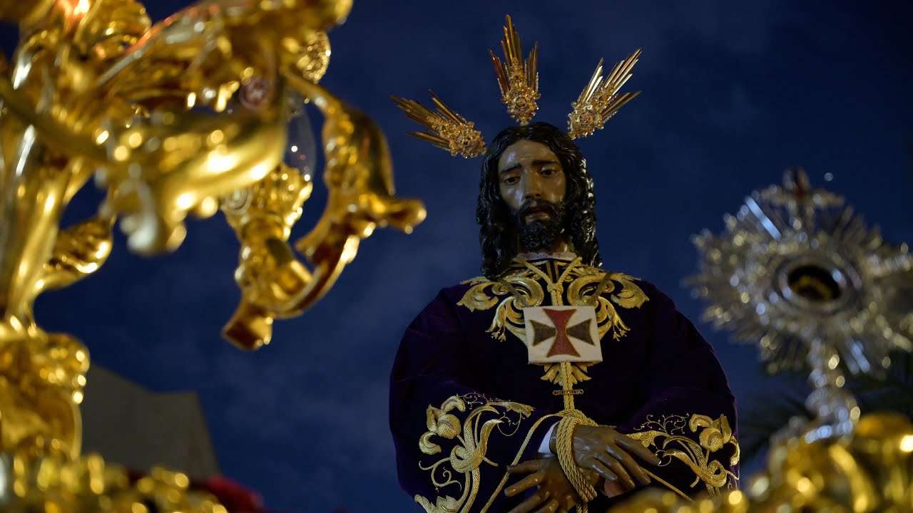 Paso por carrera oficial de la  hermandad del Cautivo de Dos Hermanas 2025#semanasanta2025   4k UHD​