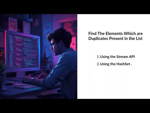 How to Find Duplicate Elements in a List Using Java Stream API | Java 8 Streams| 2026 Latest Java