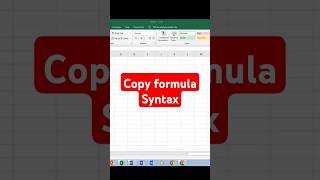 Copy formula syntax | Excel tutorials in Hindi #excelgyan #exceltips #excelcourse #exceltricks