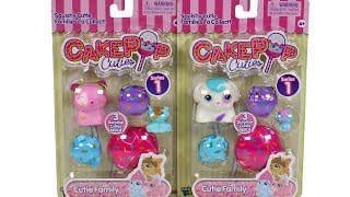 Cake Pop Cuties Cutie Family Doggy and Kitty Families Unboxing Toy Review