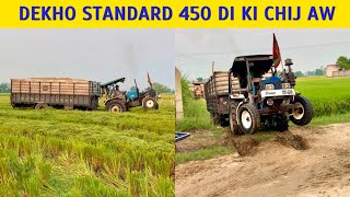 Standard 450 Di 17 Foot Tralla Dekho Khet Vicho Kiwe Bhar Kadh Da || Full Zor Mar Reha Tractor ||