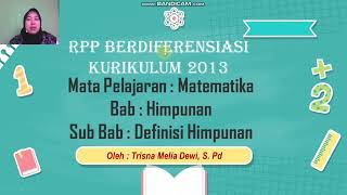 contoh RPP berdiferensi PPT