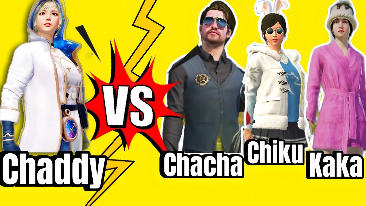 @ChampionChacha   vs Chaddy😸 || 1V3 TDM FIGHT || funny commentry gameplay 