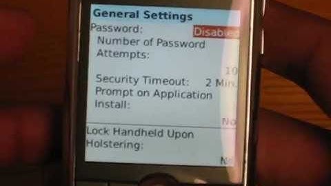 How to erase / reset Blackberry Pearl 8110 personal data and phone settings
