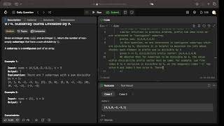 Leetcode 974 - Subarray Sums Divisible By K 9624