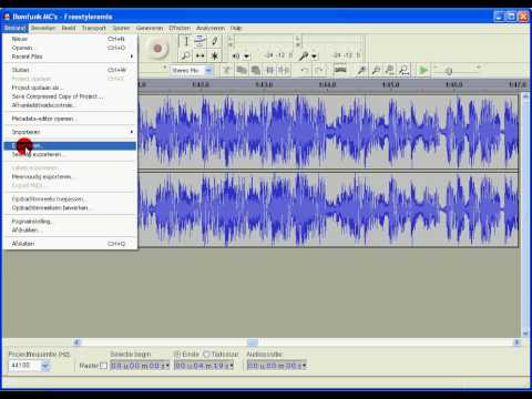 How To Export Audacity Files (AUP) To MP3 Files