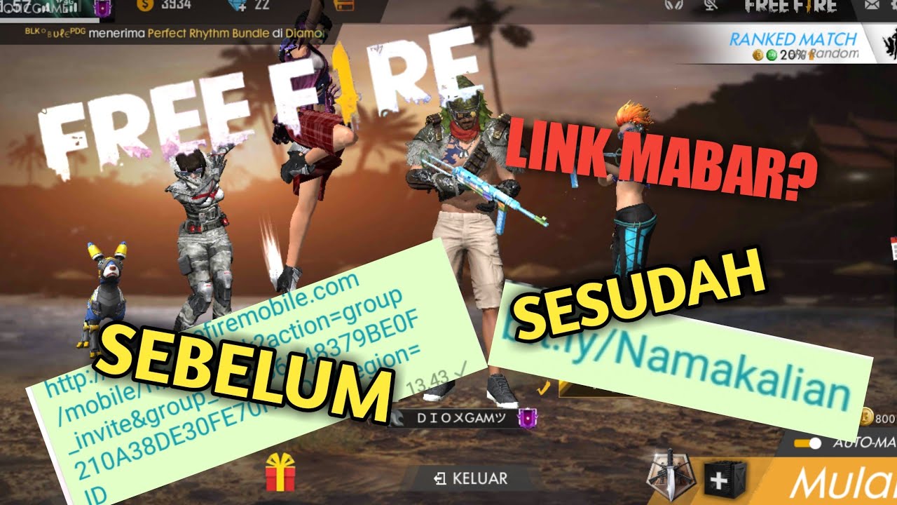 Cara Buat Link Mabar Free Fire Youtube