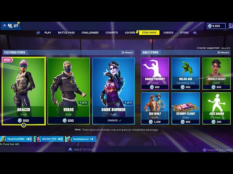 bracer-|-verge-|-dark-bomber-|-jazz-hands;-item-shop-in-fortnite-#may15th