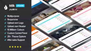 Famous Milk - Multipurpose Responsive phpBB 3.1 Theme | Themeforest Website Templates and Themes Profile