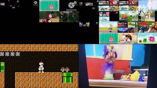 Mario Luigi Peach and Bowser makes cry everything d'34 1700% LOUD!!!