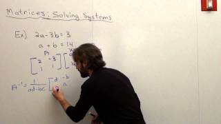 Free Math Lessons Matrices Solving Systems