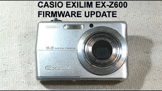 Casio Exilim EX-Z600 Digital Camera Firmware Update screenshot 3
