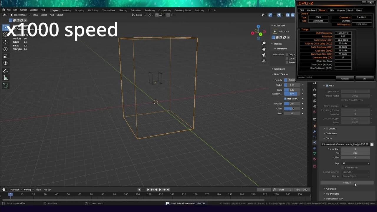 Blender Fluid Sim and Ram Speed YouTube