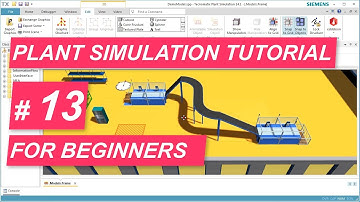 Tecnomatix Plant Simulation Tutorial 13 - How to create a visually pleasing model in 3D