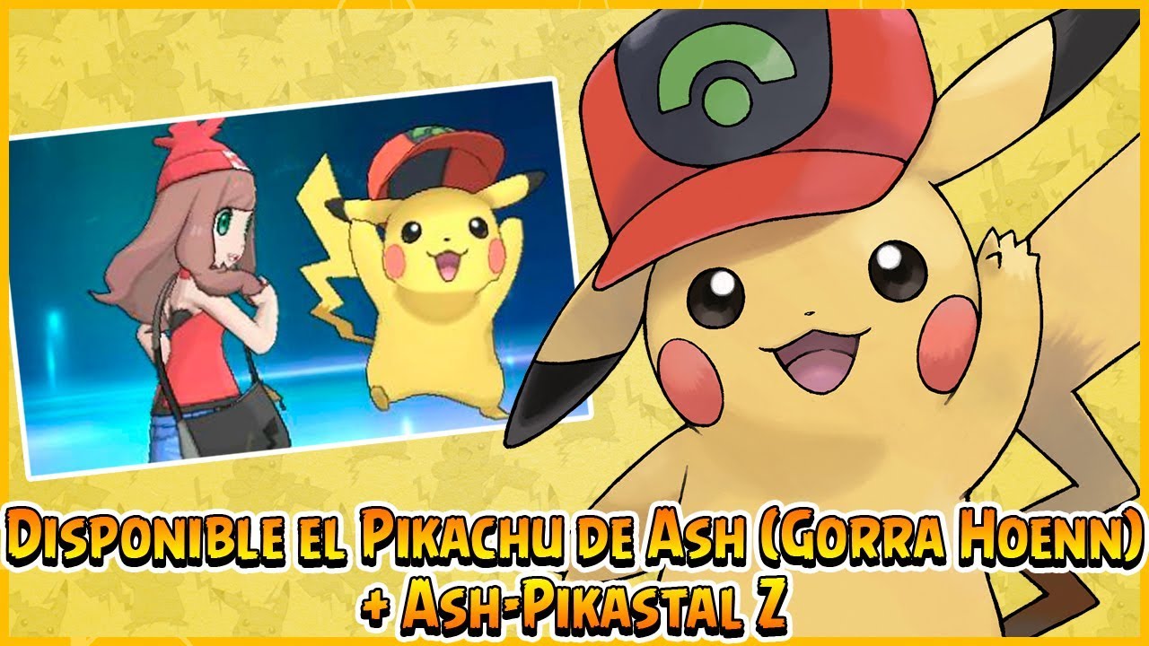 Evento Código Para El Pikachu De Ash Gorra Hoenn Ash Pikastal Z Pokémon Sol Y Luna