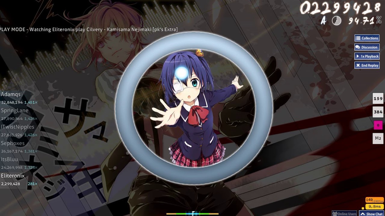 osu! - Cilvery - Kamisama Nejimaki [pk's Extra] A CLEAR