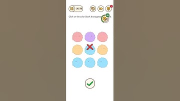Brain find level 136 Click on the color block that appears the most जो सबसे अधिक दिखाई देता है