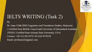 IELTS Writing #Task 2 Lecture 3