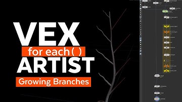 VEX foreach Artist - Houdini Branch Growth #houdini #vex #3dmodeling #motiongraphics #3danimation