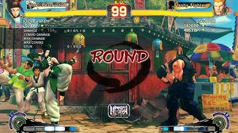 Ultra Street Fighter IV battle: Juri vs Guile