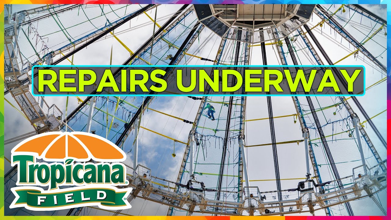 Mixed Reactions as Tropicana Field Roof gets replaced