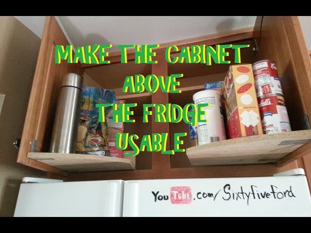 How to Organize Cabinets Above the Refrigerator - The Homes I Have