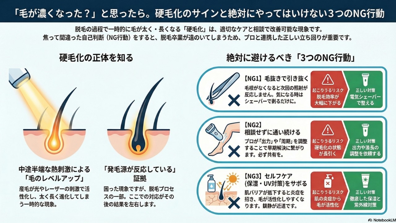 【MEN'S GOD】「毛が濃くなった気がする……」硬毛化のサインを感じたら。絶対にやってはいけない3つのNG行動　#ヒゲ脱毛 #美容 #メンズ美容 #メンズ脱毛 #医療脱毛 #雑学