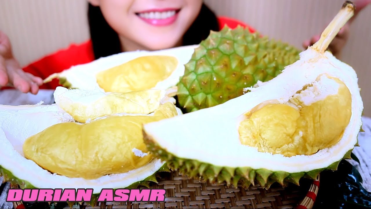 ASMR DURIAN (Eating Sound) No Talking | LINH ASMR