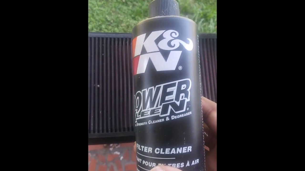 Cleaning K & N Reusable Engine Air Filter YouTube