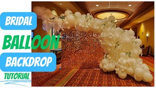 Bridal Balloon Garland Backdrop Tutorial