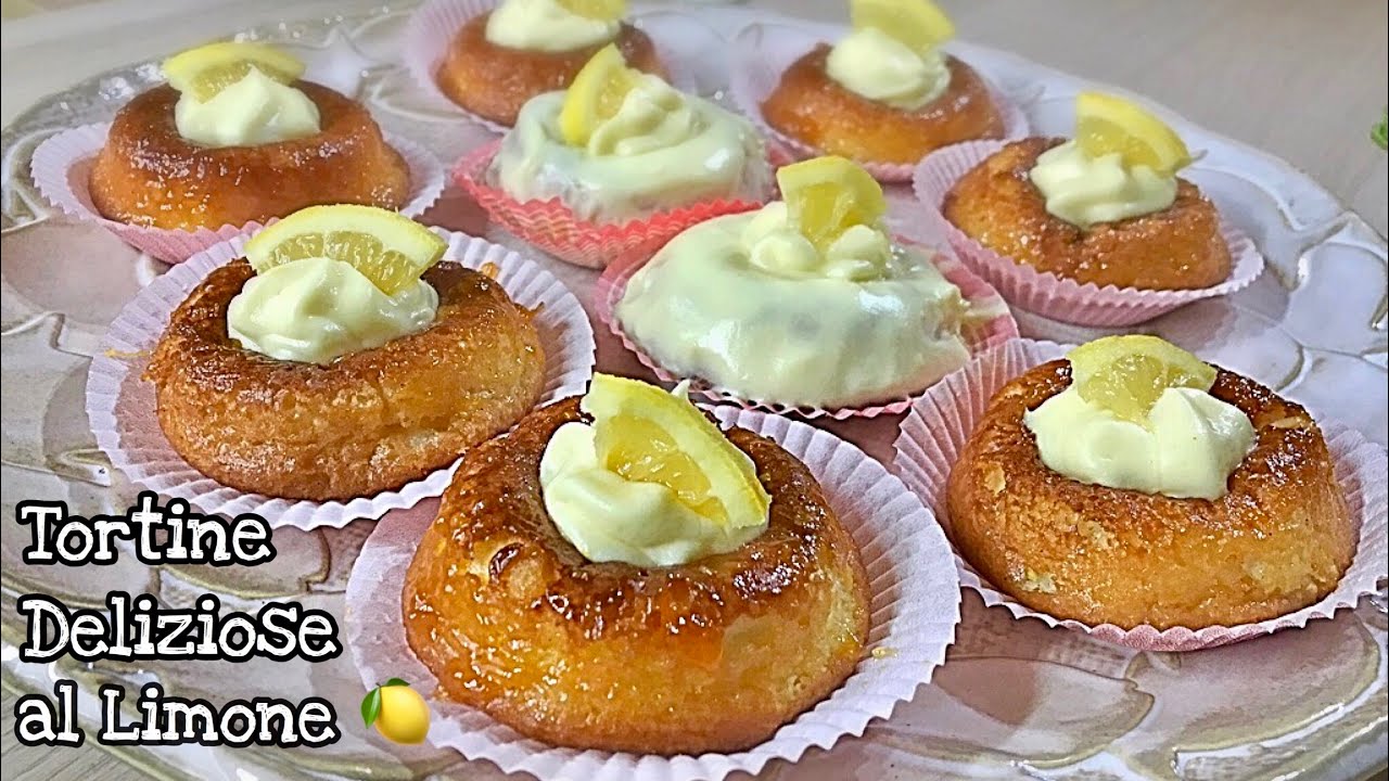 TORTINE DELIZIOSE AL LIMONE ricetta semplice DELICIOUS TORTINE WITH LEMON - Tutti a Tavola